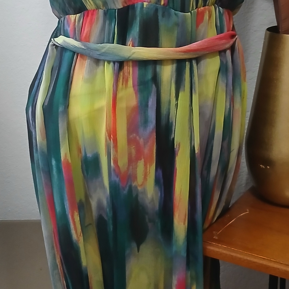 SIMPLY VERA WANG LADIES SUMMER MULTI-COLORED DRESS SIZE Small. - Picture 3 of 9